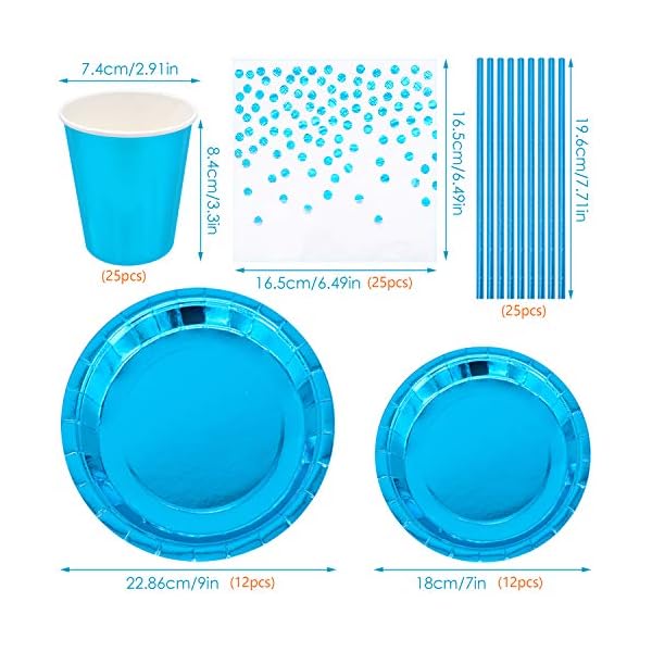 99pcs-Disposable-Tableware-Set-Blue-Party-Dinnerware-Blue-Background-Will-Enhance-Your-Table-Layout-and-Match-Any-Party-Theme BLLREMIPSUR 99pcs Disposable Tableware Set, Blue Party Dinnerware, Blue Background Will Enhance Your Table Layout and…