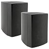 ChiliTec 2-weg luidspreker zwart, paar, wandluidsprekers voor hifi-stereo-installatie, thuisbioscoop, 40 watt 8 ohm