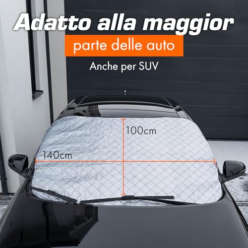 Upgrade4cars Windscreen Cover for Summer Car | Tarpaulin 145 x 100 cm | Anti-UV Protection Cover