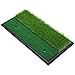 SkyLife Golf Practice Mat with Heavy Rubber Base for Driving Hitting Chipping Putting, Realistic Fairway & Rough Turf, Rubber Tee Holder & 2 3/4’’ Plastic Tees Included (Dual-Turf Without Handle)