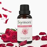 SKYMORE Body Massage Oil Rose, 100% Pure & Natural Ingredients, Essential Oils for Therapeutic Massaging-Anti-Aging, Relaxation, Moisturizing, Hydrating and Romance