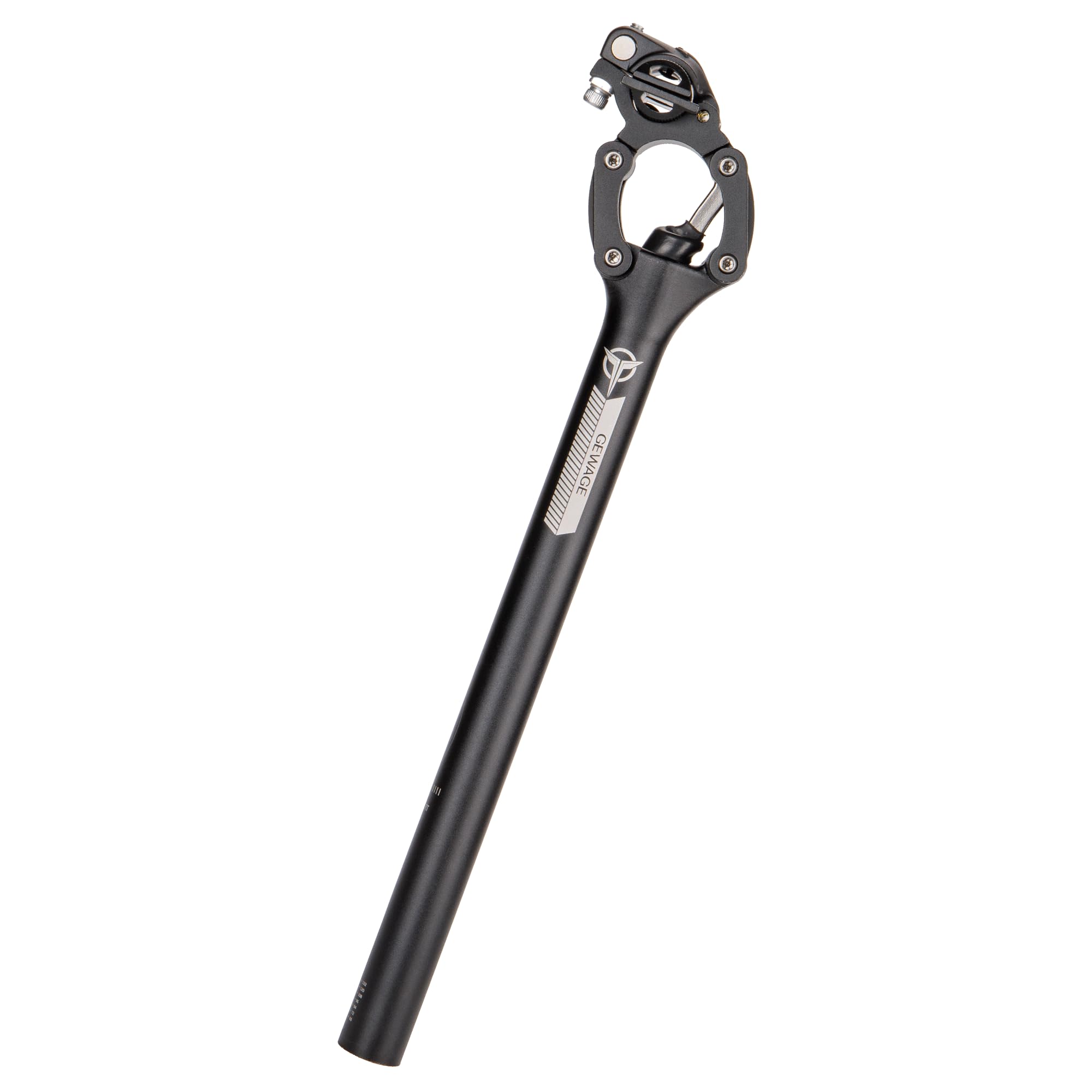 Photo 1 of Bike Suspension Seatpost- 27.2 / 30.9 / 31.6mm Shock-Absorber Bicycle Seat Post - Lightweight Aluminum Alloy Four-Link Seat Tube for Mountain Road Bike Gravel, Hybrid, and E-Bikes (27.2)