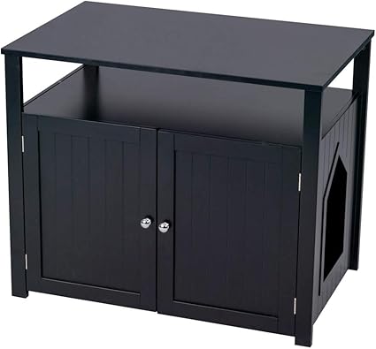 Amazon Com Good Life Double Door Pet Crate Cat Washroom Hidden
