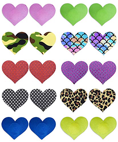 SoJourner Nipplecovers Rave Pasties - Nipple Covers Breast Petals for Women | Disposable Self Adhesive Cover (10 Pack)