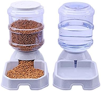 Chuanyue Pet Waterer Feeder,Pet Automatic Waterer,Dog Water Dispenser,1 Gallon Cat Dog Food And Water Dispenser (pet waterer and feeder)