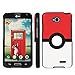Mobiflare LG Optimus LGl70 L70 [LG Ultimate 2] Pokemon Ball Slim Guard Protect Artistry Design Case