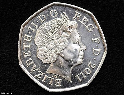 QUICK PICK MAGIC DOUBLE SIDED COIN 50p / DOUBLE HEADED COIN 50 Pence/HEADS ON BOTH SIDES, Silver, 27.3 mm x 27.3 mm x 18 mm - Image 4