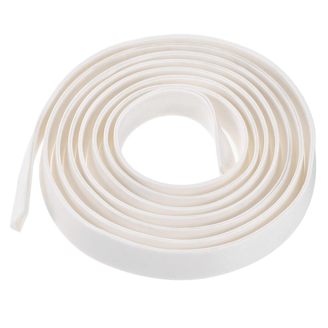 sourcing map Edge Trim U Seal Extrusion, Silicone White U Channel Edge Protector Sheet Fits 1/8-13/64inch Edge 3Meters/9.84Ft Length