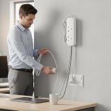 1ABOVE 2 Gang 2m Extension Lead UK Plug Fused Multi Socket Mains Strip Home view 8