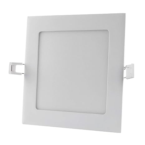 12W LED Panel Leuchte Dimmbar Deckenlampe Rund Ultraslim Einbaustrahler (12W/150mm Quadrat Neutralweiß Dimmbar)