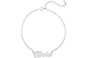 Name Anklet - Hot Wife Anklet - Personalized Anklet Gift for Wife - Gold Custom Anklets - Sterling Silver Customized Ankle Br