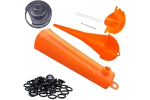 SHONEE Oil Change Kit Tool for Harley, Oil Filter Wrench, Oil Funnels Set, Motorcycle Primary Case Oil Funnel, 20PCS 11105 Drain Plug O-Ring
