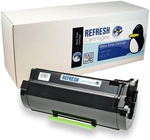 Refresh Cartridges Remanufactured Toner Cartridge Replacement for Lexmark 50F2X00 (Black)