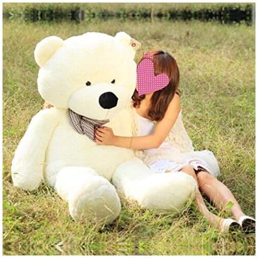 MaoGoLan 39'' Soft 100% Pp Cotton Toy Giant 100cm Big Cute White Plush Teddy Bear Huge by Lanna Siam - Image 3