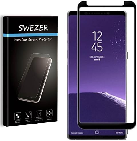 Samsung Galaxy Note 8 Screen Protector [Tempered Glass, 9H Anti-Scratch], SWEZER, FULL COVERAGE, Edge-To-Edge Protection [Lifetime Replacement]