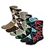 Zmart Men's Argyle Crew Socks, Classic Colorful Assorted Casual Dress Cotton Socks Size 8-14