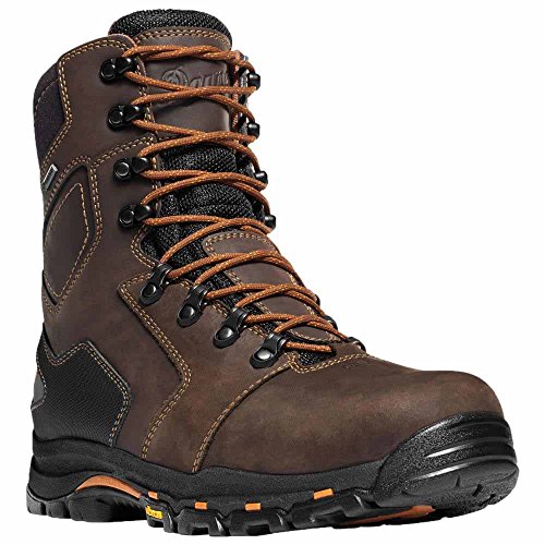 Danner Men's Vicious 8 Inch NMT Work Boot,Brown/Orange,8 D US