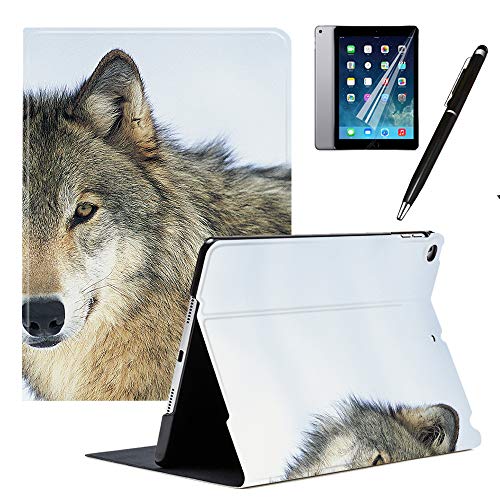 GSPSTORE iPad 9.7 2018/2017 Case with Auto Sleep/Wake Function Trifold Stand Also Fit iPad Air 2 / iPad AirÂ£Â¨WolfÂ£