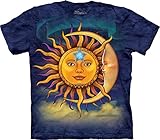 The Mountain Sun Moon T-Shirt, XX-Large, Blue/Purple