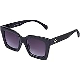 firstsense Bifocal Reading Sunglasses for Women Spring Hinge Outdoor Readers Glasses UV400 Protection, Glossy Black, 1.5