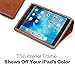 KAVAJ iPad Mini 4 Leather case Cover Berlin Cognac Brown - Genuine Leather with Stand-up Feature. Thin Smart Cover as Premium Accessory for The Original Apple iPad Mini 4