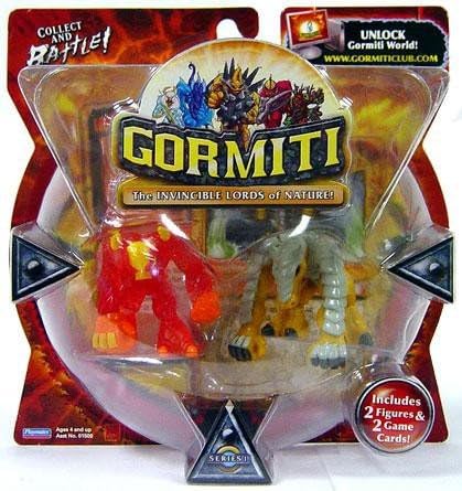 Gormiti Series 1 Action Figure 2-Pack Fiery Hammer and Earthshaker (Random Colors)