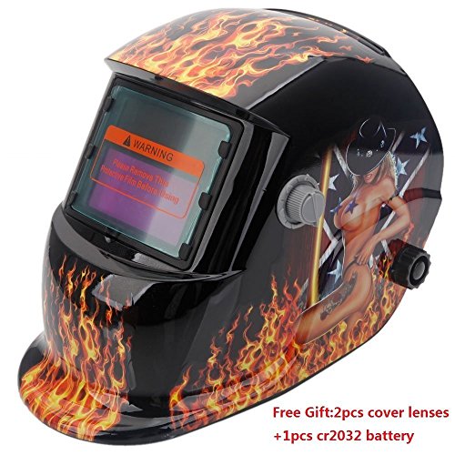 Blue Racer Z ZTDM Welding Helmet Solar Auto Darkening,Adjustable Shade Range DIN 913/Rest DIN 4