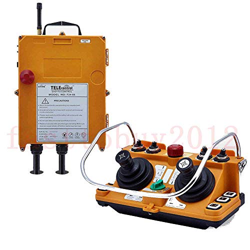 Industrial Crane Rocker, F24-60 Industrial Radio Crane Remote Controller Bridge Hoisting Transmitter+Receiver for Bridge Crane/Overhead Crane/Chain Hoist/Monorails/Concrete Pump Truck/Mobil