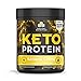 Ancient Nutrition KetoPROTEIN Powder Banana Creme, 17 Servings - Keto Diet Supplement, High Quality Low Carb Proteins and Fats from Bone Broth and MCT Oil