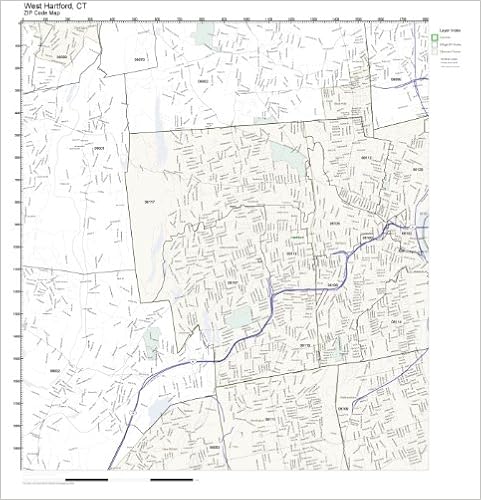 West Hartford Zip Code Map Amazon - Zip Code Wall Map Of West Hartford, Ct Zip Code Map Not Laminated:  Office Products