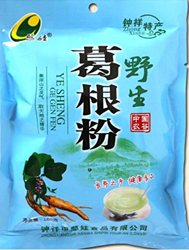 Helen Ou@hubei Specialty: Han Wa the Wild Root of Kudzu Vine Powder Pure and Natural and Organic Arrowroot Rich in Isoflavone Meal Replacement Powder 160g/5.64oz/0.35lb