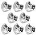 Floureon 8PCS Diameter 40mm Clear Crystal Glass Cabinet Knob Cupboard Drawer Pull Handle, Come with 3 kinds of Screws