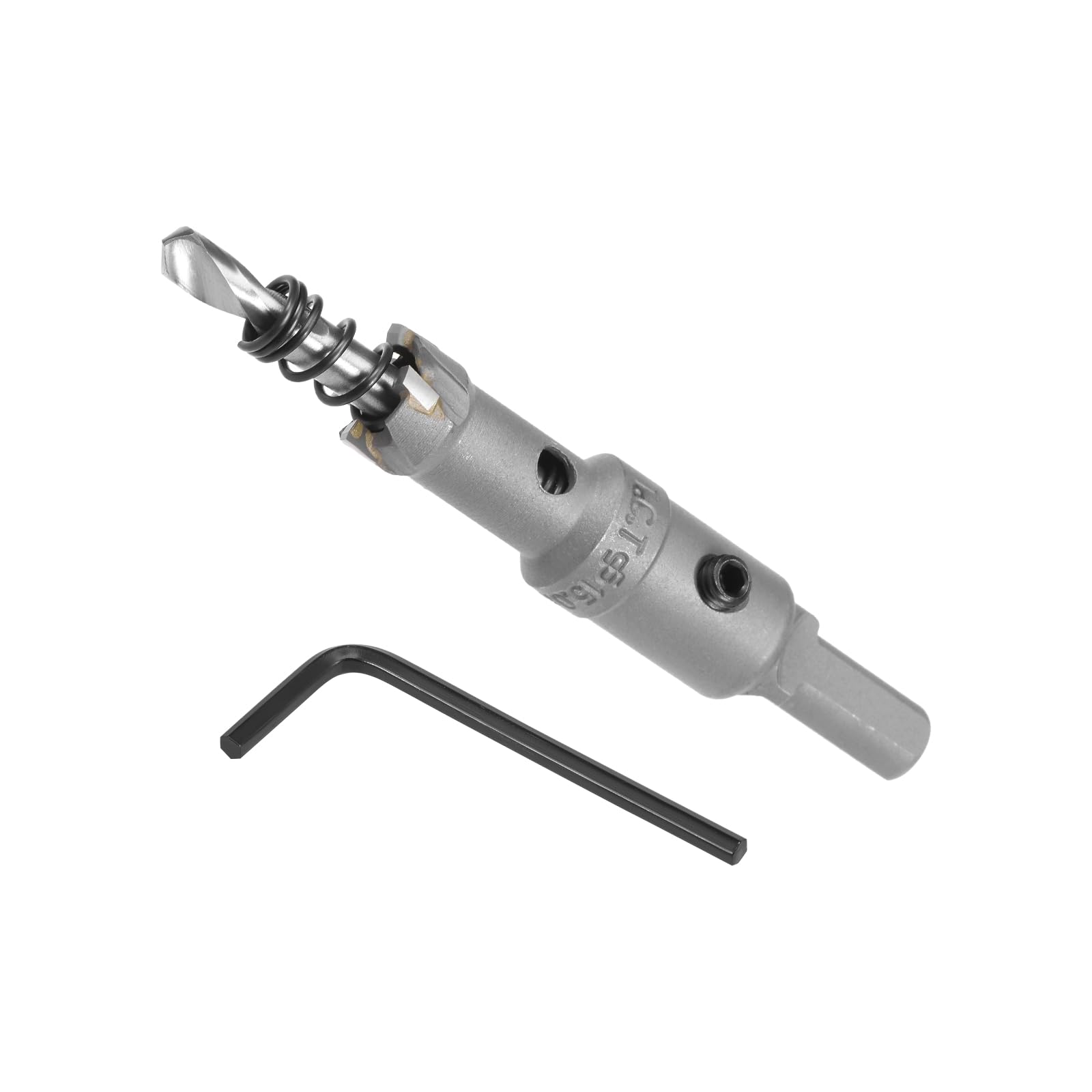 CoCud Hole Saw, 15mm Cutting Diameter, Carbide Tipped Tooth Hole Cutter Drill Bit - (Applications: for Stainless Steel Sheet Metal), 1-Piece