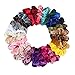 Nxconsu 26Pcs Velvet Hair Scrunchies Silky Cute Elastic Hair Bands Ties Ropes Hair Stylish Ponytail Accessories Exquisite Colors Selection For Girls and Women