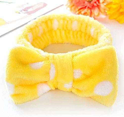 LMHair New Spa Bath Shower Make Up Wash Face Cosmetic Headband Hair Band Accessories Sale for Washing Face (Yellow)