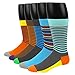 RioRiva Mens Formal Dress Socks Mid Calf 100% Cotton ,US 6-10.5/EU 39-44.5,MSK43-4pack