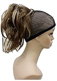 Strong Ponytail Extension Hairpiece Short Wavy Claw Clip in/on Hair Piece Amazing Shape for You