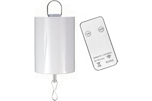 LjlifArt Hanging Display Motor W/Remote Battery Operated 10 RPM Rotating Motor for Wind Spinner Mobile Yard Decor Hanging Ornaments Garden Sculptures-Low Speed