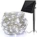 Ankway Solar String Lights White 200 LED 3-Strand Copper Wire Fairy Lights 8 Modes 72 ft Solar Powered String Lights Waterproof IP65 LED Twinkle Lights Outdoor Patio Garden Indoor Bedroom Party