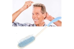 Long Reach Hairbrushes, Long Handle Comb Hair Brush Anti-slip Ergonomic Long massage comb Disability Mobility Aid Help Easy T