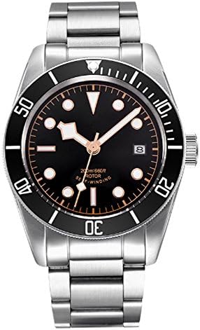 Sapphire Crystal 41mm Black Sterile Dial Luminous Miyota Automatic Movement Men's Watch 20ATM Waterproof