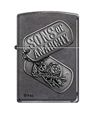Zippo Sons of Anarchy Dog Tags Gray Dusk Pocket Lighter