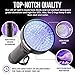 McDoer Blacklight Flashlight UV 109 LED with Ultraviolet Ink Marker for Urine Detection, Finding Scorpions, and Dog Cat Pee - 18 Watt, 385-395nm