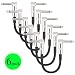 Donner Guitar Patch Cable 6-Pack 15cm 1/4 Inch Right Angle PVC For Instrument Effect Pedal primary