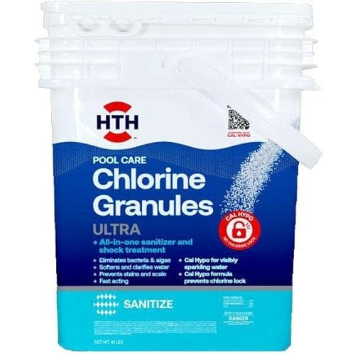 HTH Ultra Pool Shock Calcium Hypochlorite (CalHypo) 40 Pound