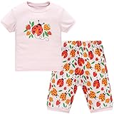 Hugbug Girls Ladybug Pajamas Set 2-7T
