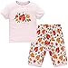 Hugbug Girls Ladybug Pajamas Set 2-7T