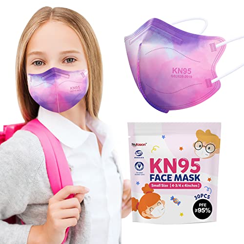 Kids KN95 Masks for Children 30pcs 5Ply Breathable KN95 Face Mask