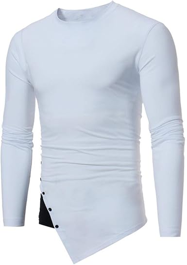 remera manga larga con botones hombre