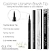Waterproof Liquid Eyeliner - Mea's Calliliner Semi Permanent Ultra Black Eye Liner, Prestige All Day Stay Brush giving you that Wild & Intense Beauty - Glitter free Glossy Matt Feather Tip